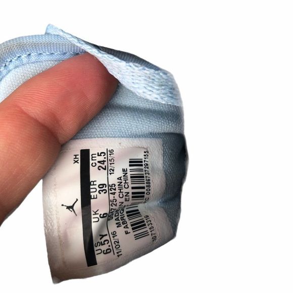 Nike Air Jordan 1 Mid 'Canvas Ice Blue' Size 6.5 - Picture 5 of 10